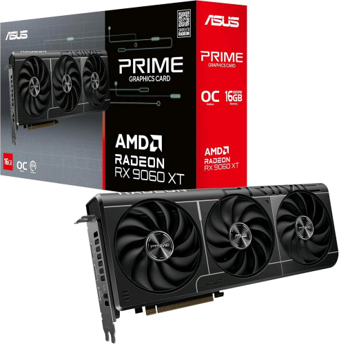 ASUS PRIME RADEON RX 9060 XT OC EDITION 16GB GDDR6 TRIPLE FAN PCI Express 5.0 - HDMI: 1 Quantità DisplayPorts: 2